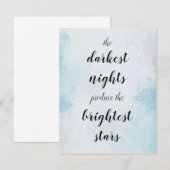 Dunkelste Nächte produzieren die hellsten Sterne (Voorkant / Achterkant)