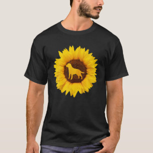 Dunker Gift for Women Mannen Dog Puppy Sunflower T-shirt