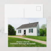 Dunker kerk in Antietam Briefkaart (Voorkant / Achterkant)