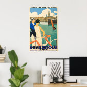 Dunkerque Chemin de Fer du Nord Poster Retro (Thuiskantoor)
