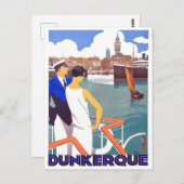 Dunkerque France vintage Briefkaart (Voorkant / Achterkant)