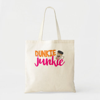 Dunkie Junkie - Funny Coffee Lover Gezegde Tote Bag