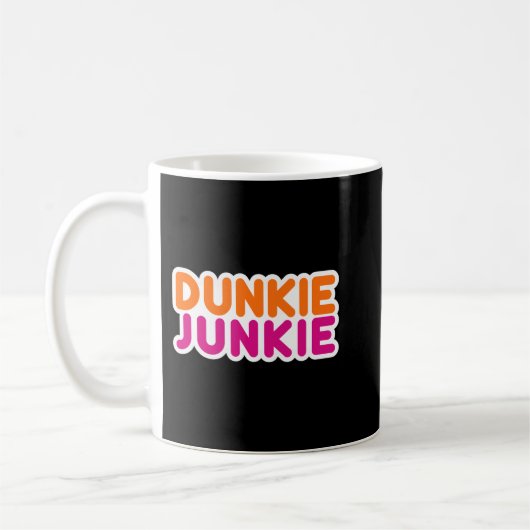 Dunkie Junkie - Funny Coffee Lover Gift Pullover H Koffiemok (Links)