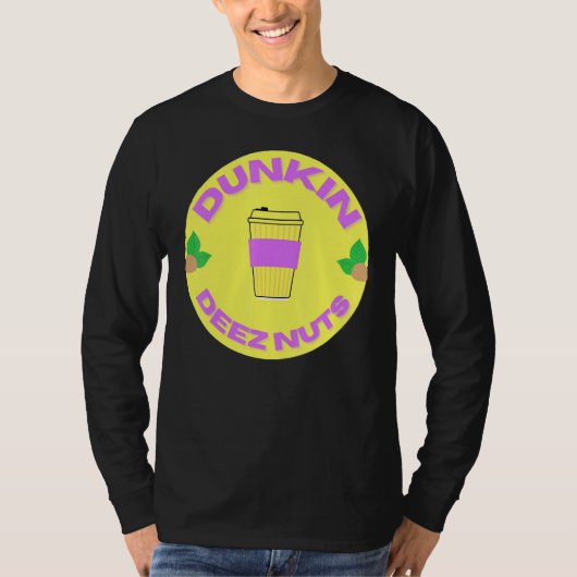 Dunkin Deez Nuts van Merch Denisaev9rt T-shirt (Voorkant)