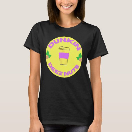 Dunkin Deez Nuts van Merch Denisaev9rt T-shirt (Voorkant)