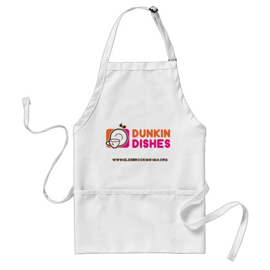 Dunkin Dishes Apron Standaard Schort (Voorkant)