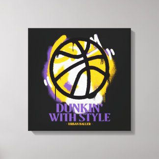 Dunkin’ stijl met Urban Baller Canvas Afdruk