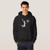 Dunking basketball player basket  basketball playe hoodie (Voorkant volledig)