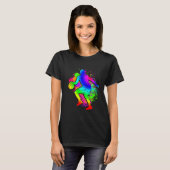 Dunking basketball player basket basketball player t-shirt (Voorkant volledig)