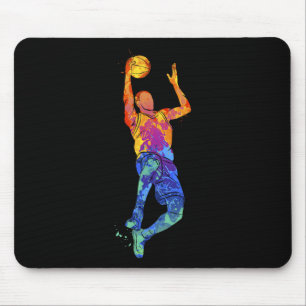 Dunking Basketbalspeler Basketbal Graphic Muismat