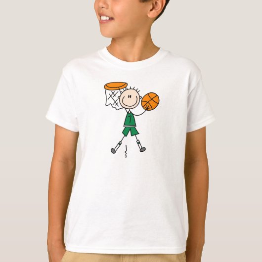 Dunking Boy Basketball Shirt (Voorkant)