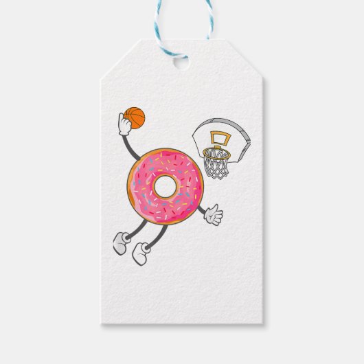 Dunking Donut Hole Food Champ Cadeaulabel (Voorkant)