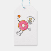 Dunking Donut Hole Food Champ Cadeaulabel (Achterkant)