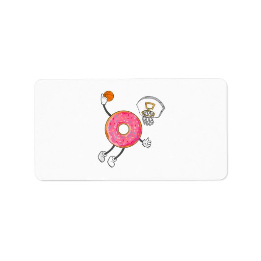 Dunking Donut Hole Food Champ Etiket (Voorkant)