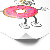 Dunking Donut Hole Food Champ Foto Afdruk (Hoek)