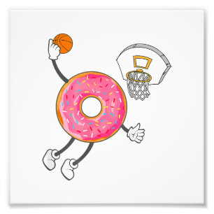 Dunking Donut Hole Food Champ Foto Afdruk
