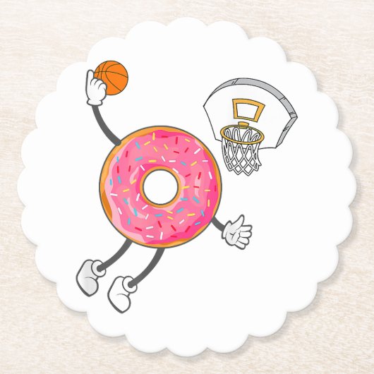 Dunking Donut Hole Food Champ Kartonnen Onderzetters (Voorkant)