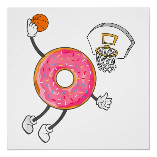 Dunking Donut Hole Food Champ Perfect Poster (Voorkant)