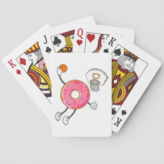 Dunking Donut Hole Food Champ Pokerkaarten (Achterkant)