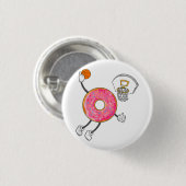 Dunking Donut Hole Food Champ Ronde Button 3,2 Cm (Voorkant /achterkant)