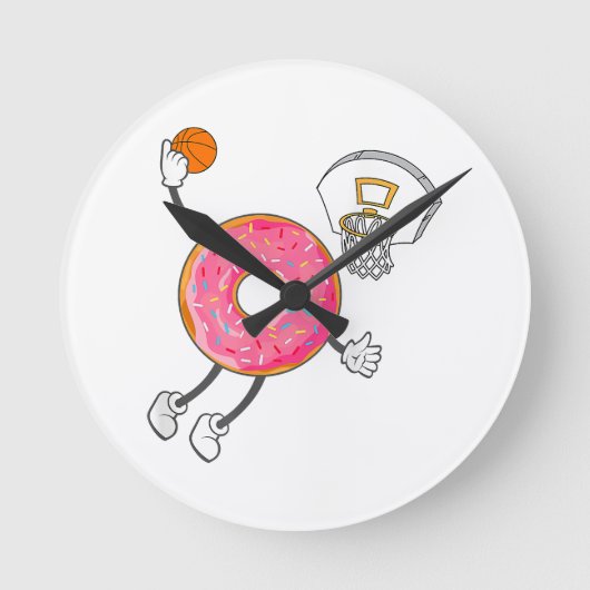 Dunking Donut Hole Food Champ Ronde Klok (Voorkant)