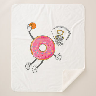 Dunking Donut Hole Food Champ Sherpa Deken