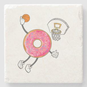 Dunking Donut Hole Food Champ Stenen Onderzetter