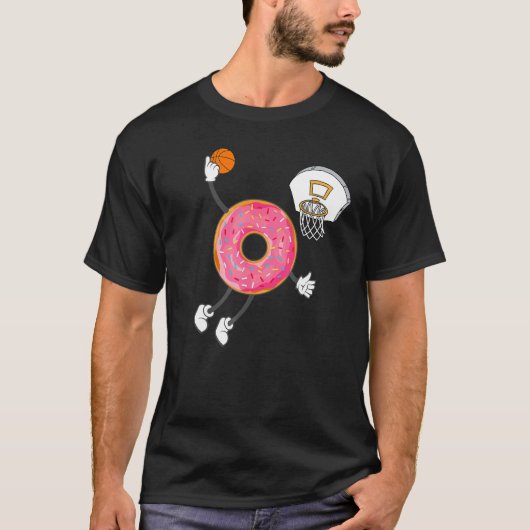 Dunking Donut Hole Food Champ T-shirt (Voorkant)