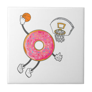 Dunking Donut Hole Food Champ Tegeltje