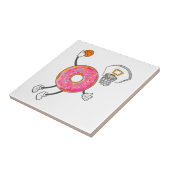 Dunking Donut Hole Food Champ Tegeltje (Zijkant)