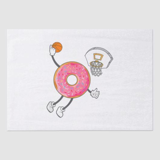 Dunking Donut Hole Food Champ Tissuepapier (Voorkant)