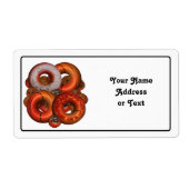 Dunking Donuts voor Basketbal Fan Etiket (Voorkant)