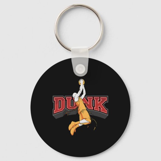 Dunking Dunk Basketbal Sleutelhanger (Voorkant)