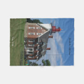 Dunkirk Lighthouse fleece deken (Voorkant (Horizontaal))