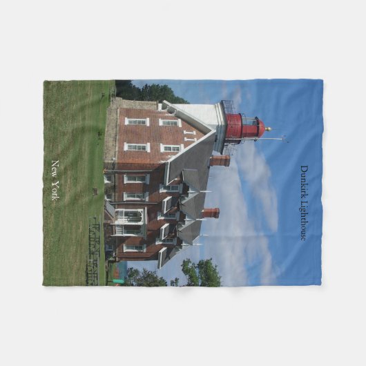 Dunkirk Lighthouse fleece deken (Voorkant (Horizontaal))