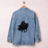 Dunkle Kriegerin auf Höllenwolf Denim Jacket (Hangar)