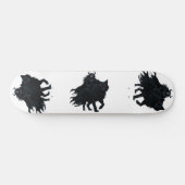 Dunkle Kriegerin auf Höllenwolf Persoonlijk Skateboard (Horizontaal)