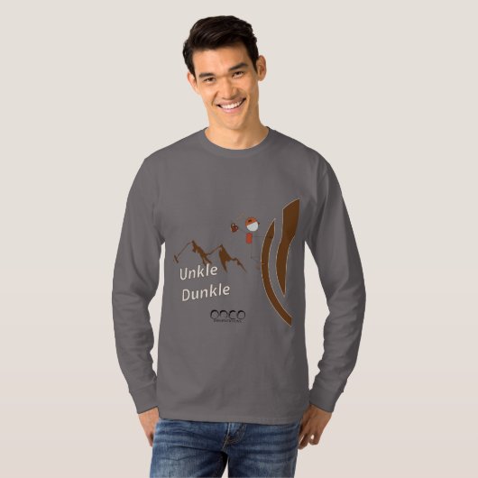 Dunkle Long-Sleeve ontsluiten T-shirt (Voorkant volledig)