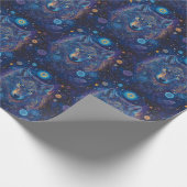 Dunkler Wolf mit verzauberndem Blick Cadeaupapier (Hoek)