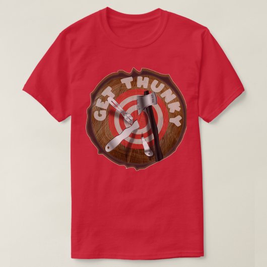DUNKY Tree Stump Impaling Target KRIJGEN T-shirt (Design voorkant)