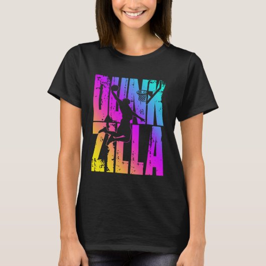 Dunkzilla Basketball Player Basketballer Sports Du T-shirt (Voorkant)
