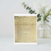 Dunlap Broadside Declaration of Independence 1774 Briefkaart (Staand voorkant)