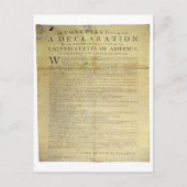 Dunlap Broadside Declaration of Independence 1774 Briefkaart (Voorkant)