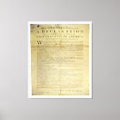 Dunlap Broadside Declaration of Independence 1774 Canvas Afdruk (Voorkant)