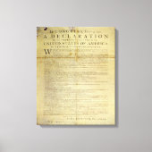Dunlap Broadside Declaration of Independence 1774 Canvas Afdruk (Voorkant)