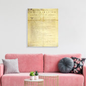 Dunlap Broadside Declaration of Independence 1774 Canvas Afdruk (Insitu (Woonkamer))