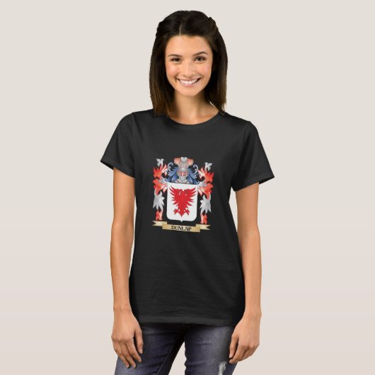 Dunlap Coat of Arms - Family Crest T-shirt (Voorkant volledig)