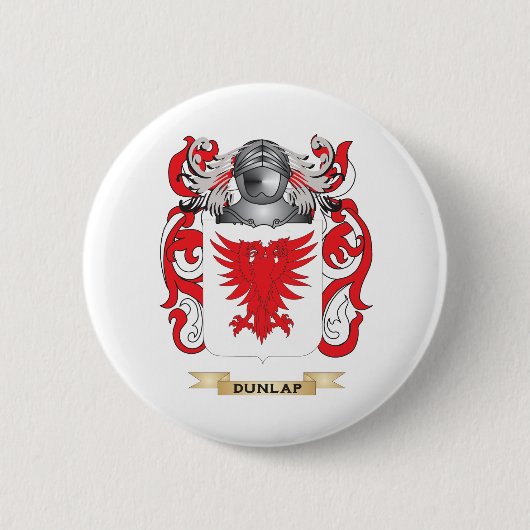 Dunlap Coat of Arms Ronde Button 5,7 Cm (Voorkant)