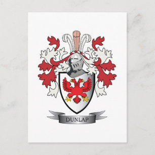 Dunlap Family Crest Coat of Arms Briefkaart