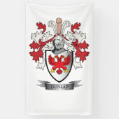 Dunlap Family Crest Coat of Arms Spandoek (Verticaal)